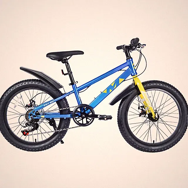 20 Inch Kids Bicycles, Fat Tire Mountain Bike, Dual-Disc Brake,Shimano 7-Speed