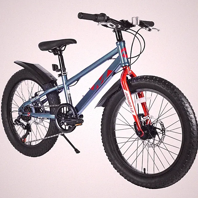 20in Kids Bicycles, Fat Tire Mountain Bike, Shimano 7-Speed, Dual-Disc Brake