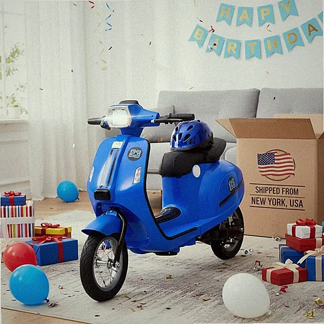 24V Electric Motorcycle,Ride-On Electric Scooter w/14MPH High Speed For Big Kids