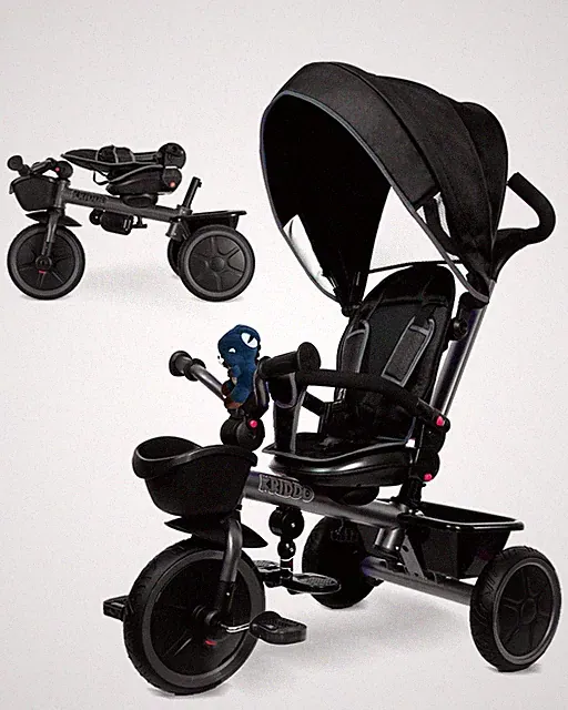 7-in-1 Tricycle Stroller for Toddlers 18 Months to 5 Years, Adjustable Push Hand