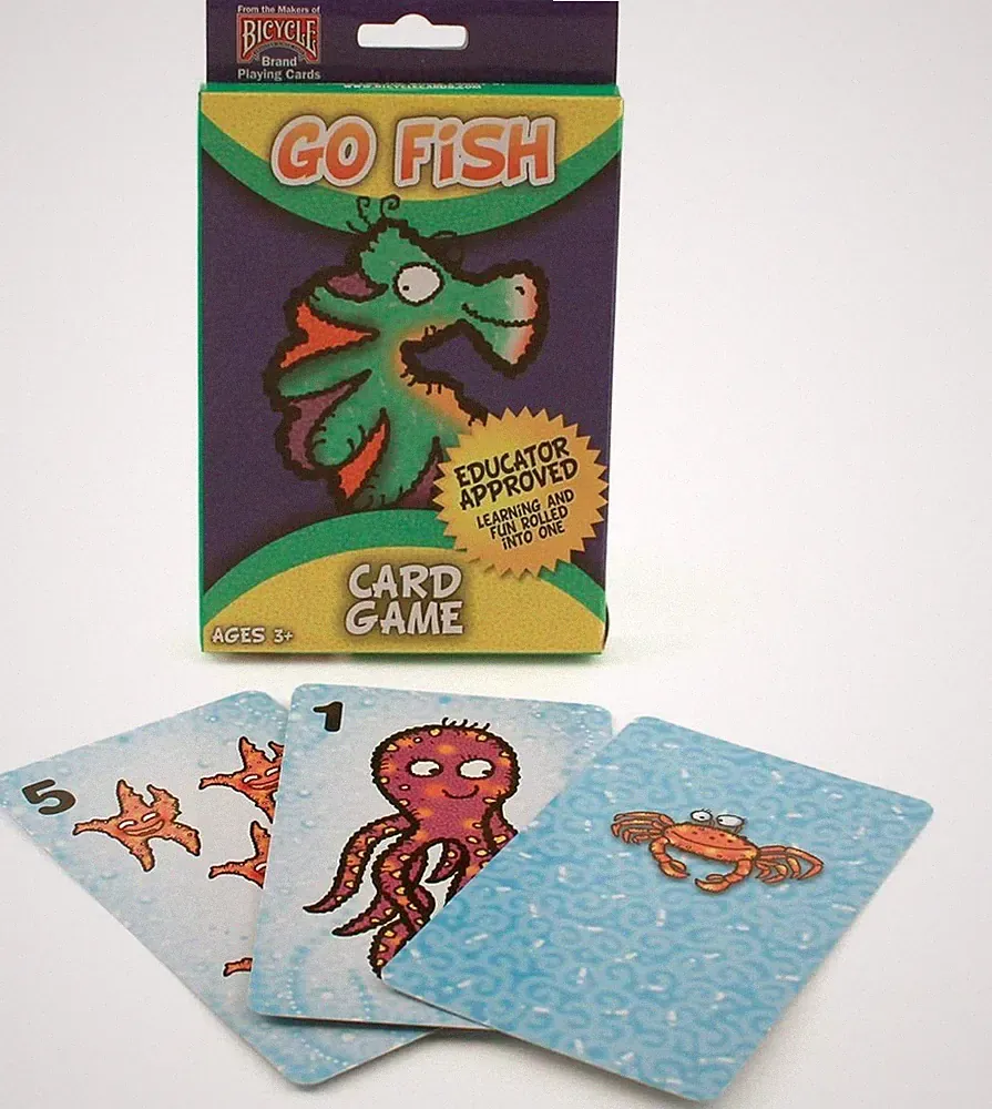 Bicycle 1 Deck Big Box Classic Go Fish Game matching 5" Kid Sized Playing Cards