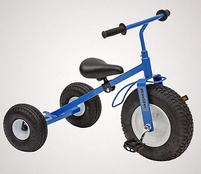 BIG KIDS BRIGHT BLUE TRICYCLE - Heavy Duty Trike Bike Amish Handmade in USA