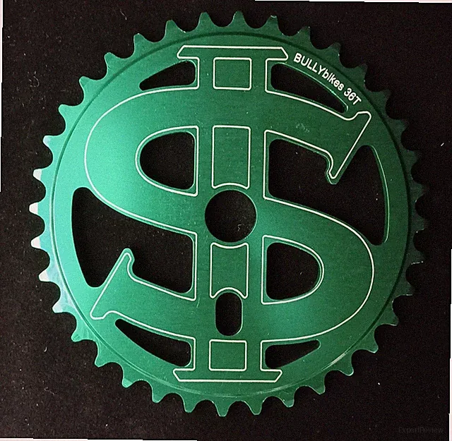 BULLY BMX BIG MONEY SPROCKET GEAR 19mm spindle USA Made! 3/32" 36 tooth GREEN