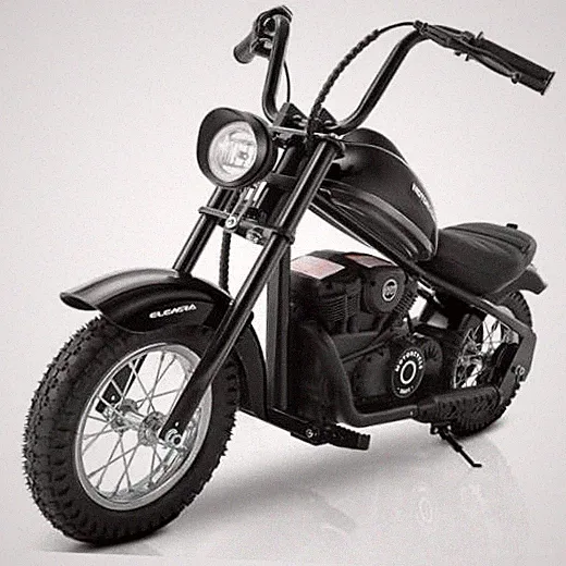 Electric Dirt Bike 15mph & 150lb Max - 24V Ride on Toy for Big Kids - Black
