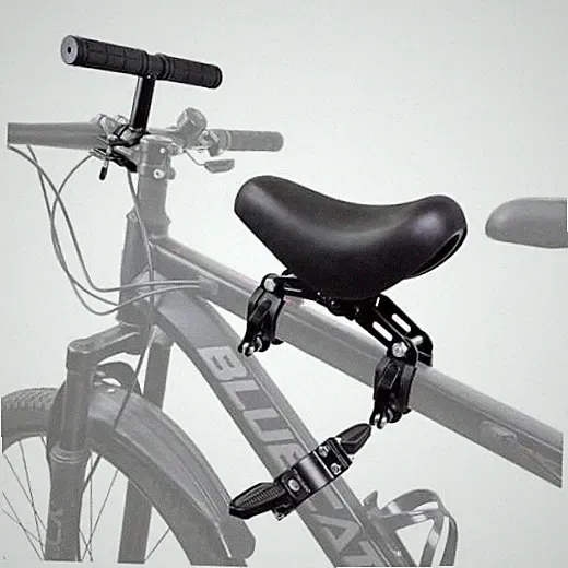 Front Mounted Bicycle Seats for Children, Kid Bike Seat Mountain with black