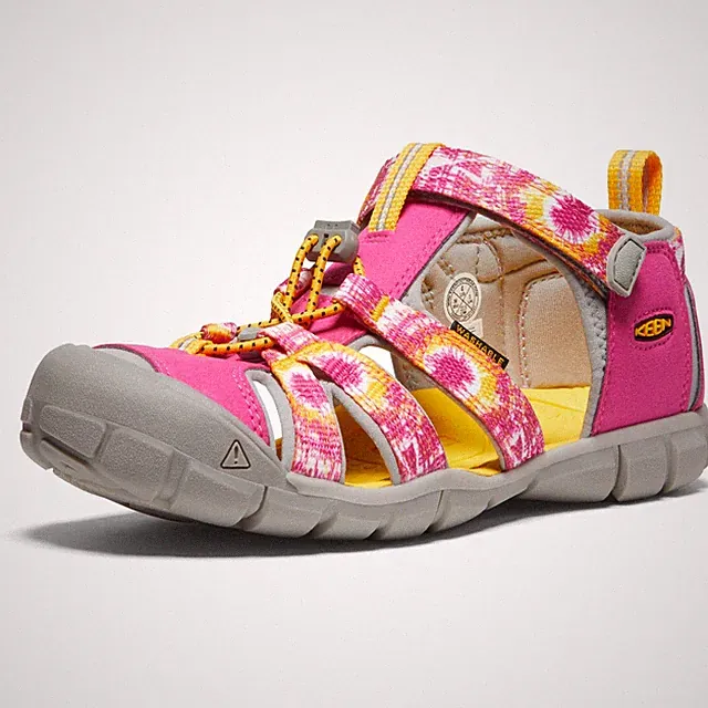 KEEN Seacamp 2 CNX Closed Toe Sandals, Multi Yellow, 7 US Unisex Big Kid