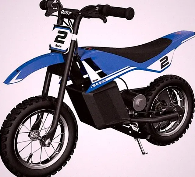 MX125 Dirt Rocket Electric-Powered Bike with Authentic Motocross Geometry, Rear