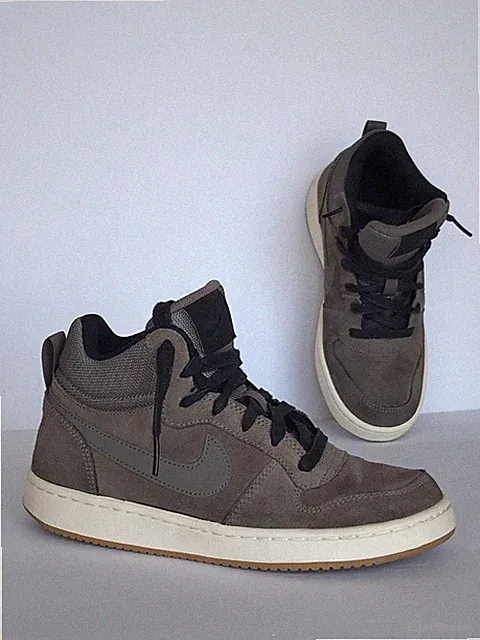Nike Court Borough Mid Premium Trainers Suede size 4.5Y Women's 6 Unisex Men 4.5