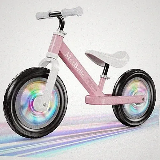 Toddler Balance Bike 1-3 Year Old,12" No Pedal Kids Indoor Outdoor Toy Pink