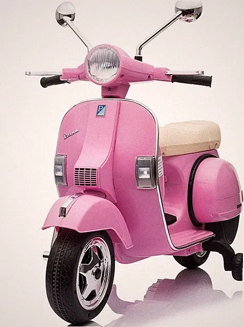 Vespa Scooter, 12V Battery Powered Ride on Car - Electric Scooter for Kids with