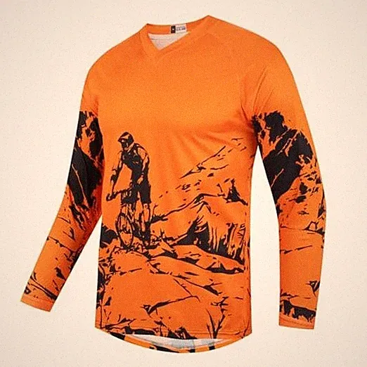 Youth Dirt Bike Jersey, Kids Mountain Bicycle Cycling Shirt 10 Years Cu9044-o