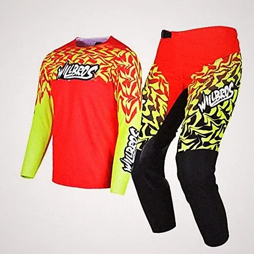 Youth Jersey Pant Combo for Kids MX Motocross Jersey YXL Pants 26 Black Red